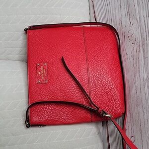Kate Spade Bay Street CORA Cherry Red Leather Crossbody Bag
